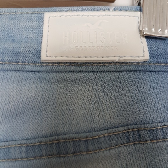 Hollister Boho Embroidered High Rise Vintage Flare Light Wash Denim Jeans Sz 26 - Picture 9 of 15